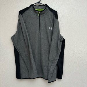 Under Armour Men’s Lightweight Coldgear Fleece in Gray & Green‎ Size 2XL